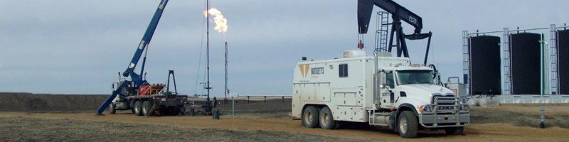 Bonnetts Wireline Truck at Well