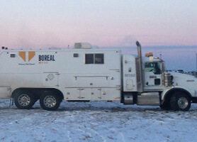 Boreal E-Line Truck On Jobsite